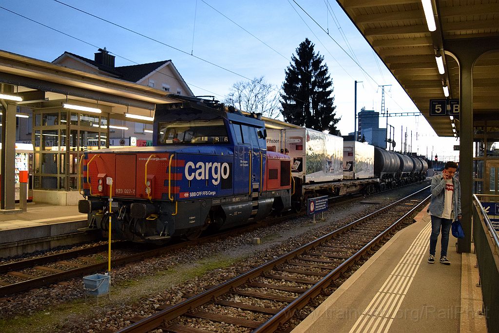 4916-0047-120418.jpg - SBB-CFF Eem 923.027-7 "Montagne de Boujean" / Wil 12.4.2018