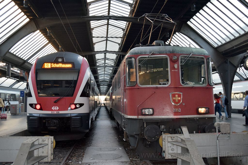 5113-0023-170918.jpg - SBB-CFF RABe 511.109 + Re 4/4" 11153 (Re 420.153-9) / Zürich HB 17.9.2018