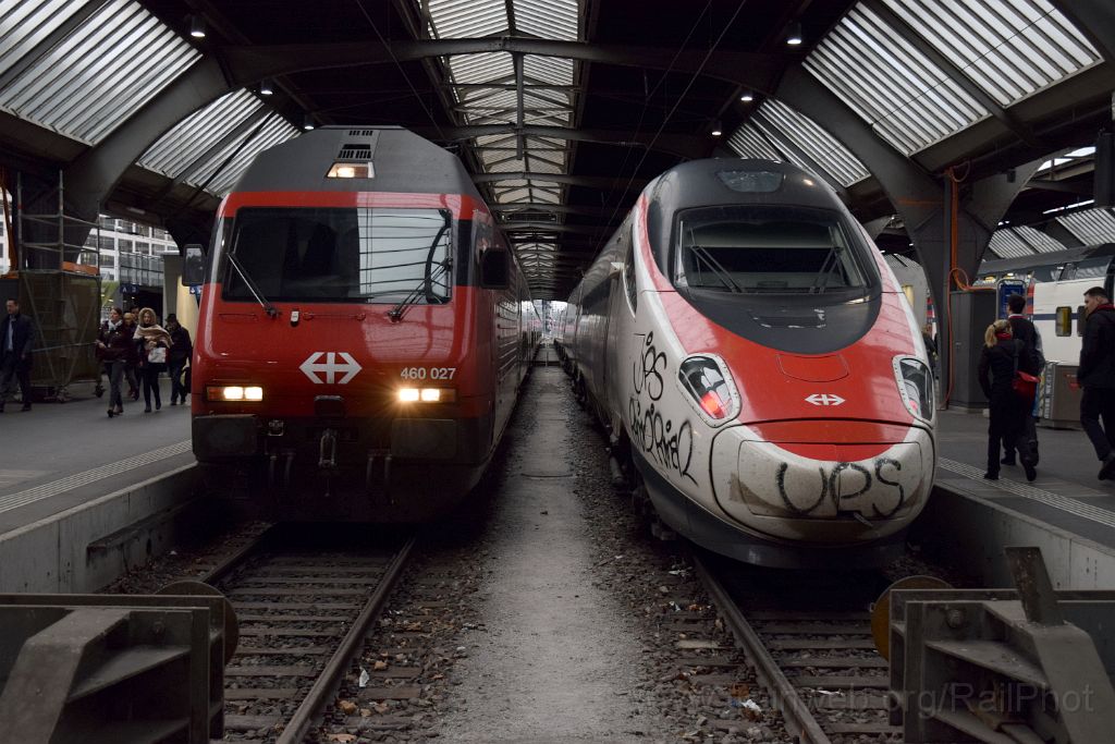 5185-0002-301018.jpg - SBB-CFF ETR 610.013-0 + Re 460.027-6 "Joggeli" / Zürich HB 30.10.2018