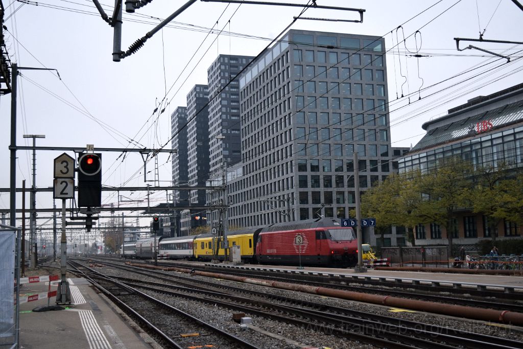 5189-0012-051118.jpg - SBB-CFF X 108 "RailCom" + SBB-CFF Re 460.034-2 "Aare" / Zürich-Altstetten 5.11.2018