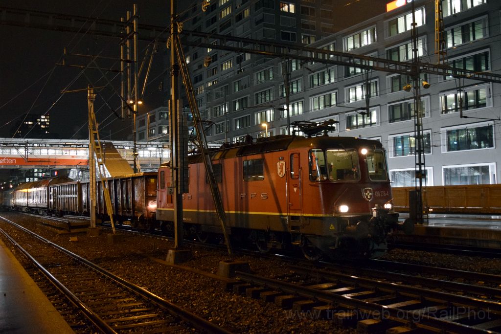 5241-0046-191218.jpg - SBB-CFF Re 4/4" 11278 (Re 420.278-4) "Cham" / Zürich-Altstetten 19.12.2018