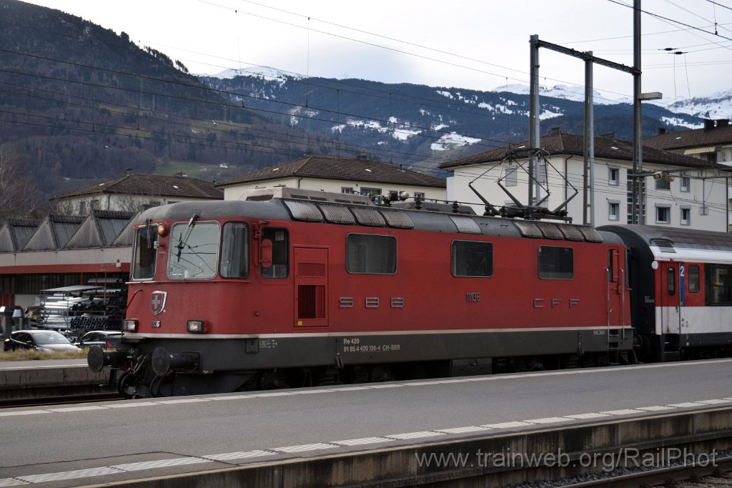 8348-0008-140123.jpg - SBB-CFF Re 4/4" 11136 (Re 420.136-4) / Sargans 14.1.2023