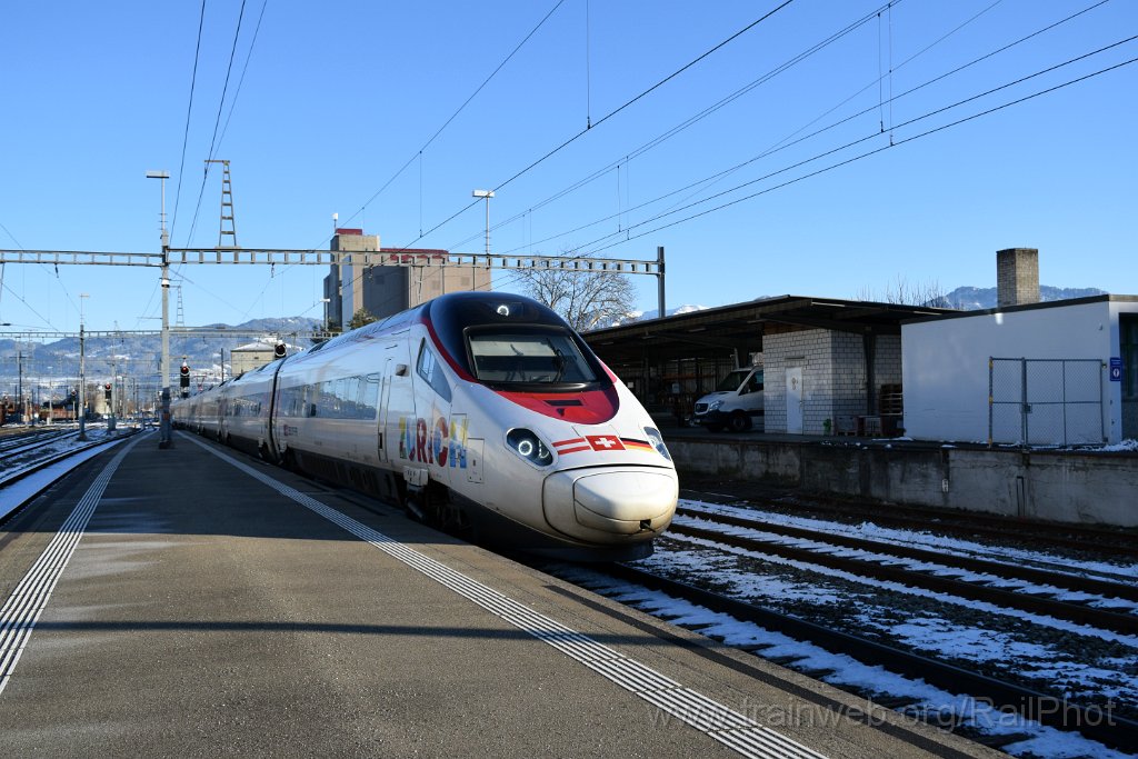 8933-0010-200124.jpg - SBB-CFF RABe 503.018 "Zürich-München" / St.Margrethen 20.1.2024