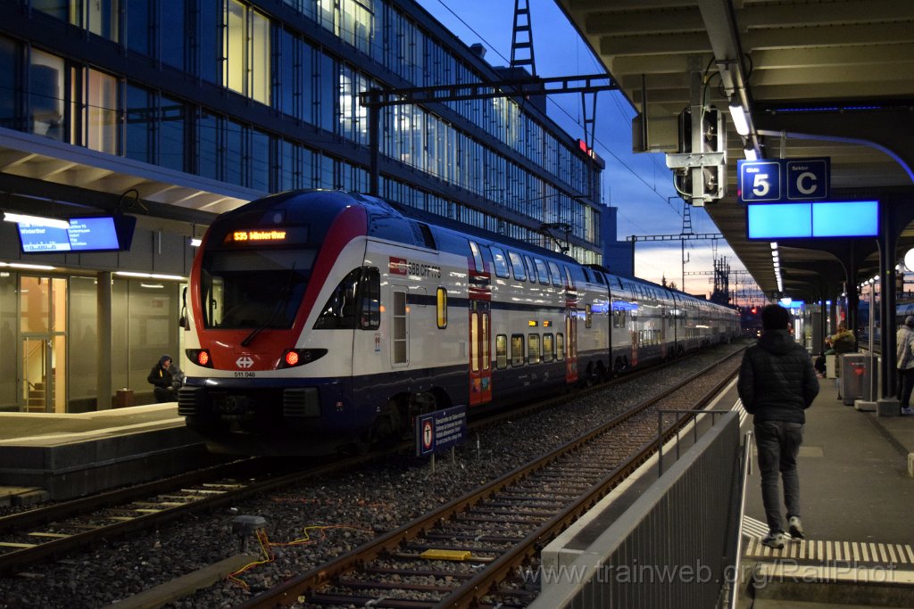 8947-0023-290124.jpg - SBB-CFF RABe 511.048 "Rapperswil-Jona" / Wil 29.1.2024