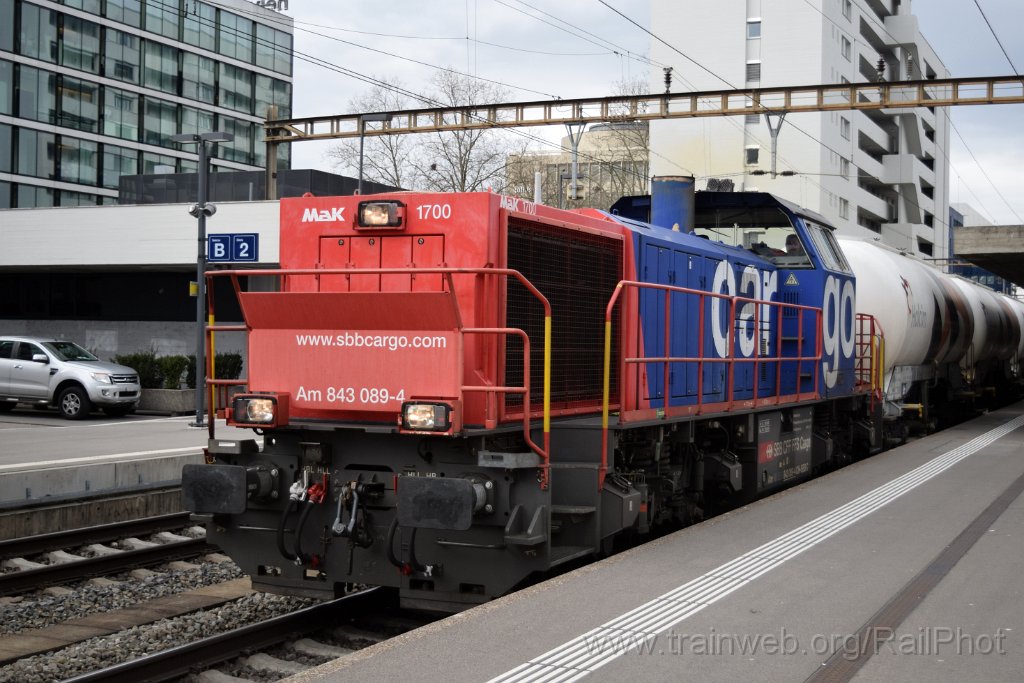 8968-0034-160224.jpg - SBB-CFF Am 843.089-4 / Zürich-Altstetten 16.2.2024