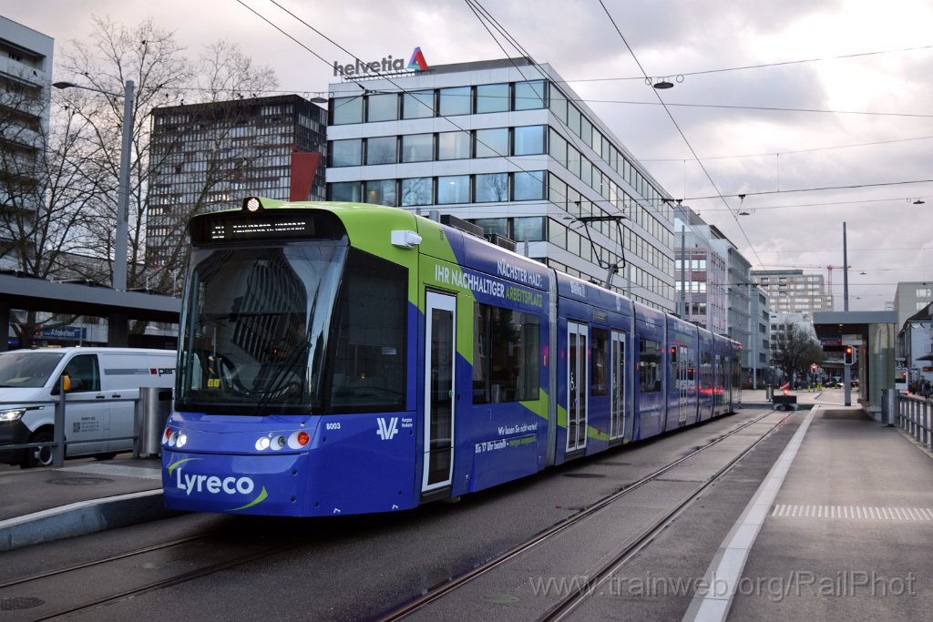 8976-0025-200224.jpg - LTB Be 6/8 8003 "Lyreco" / Bahnhof Altstetten 20.2.2024