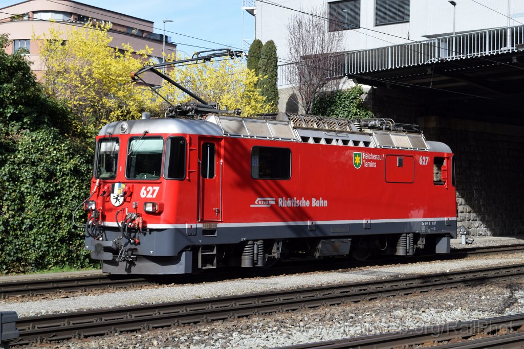 8979-0043-020324.jpg - RhB Ge 4/4" 627 "Reichenau-Tamins" / Chur 2.3.2024