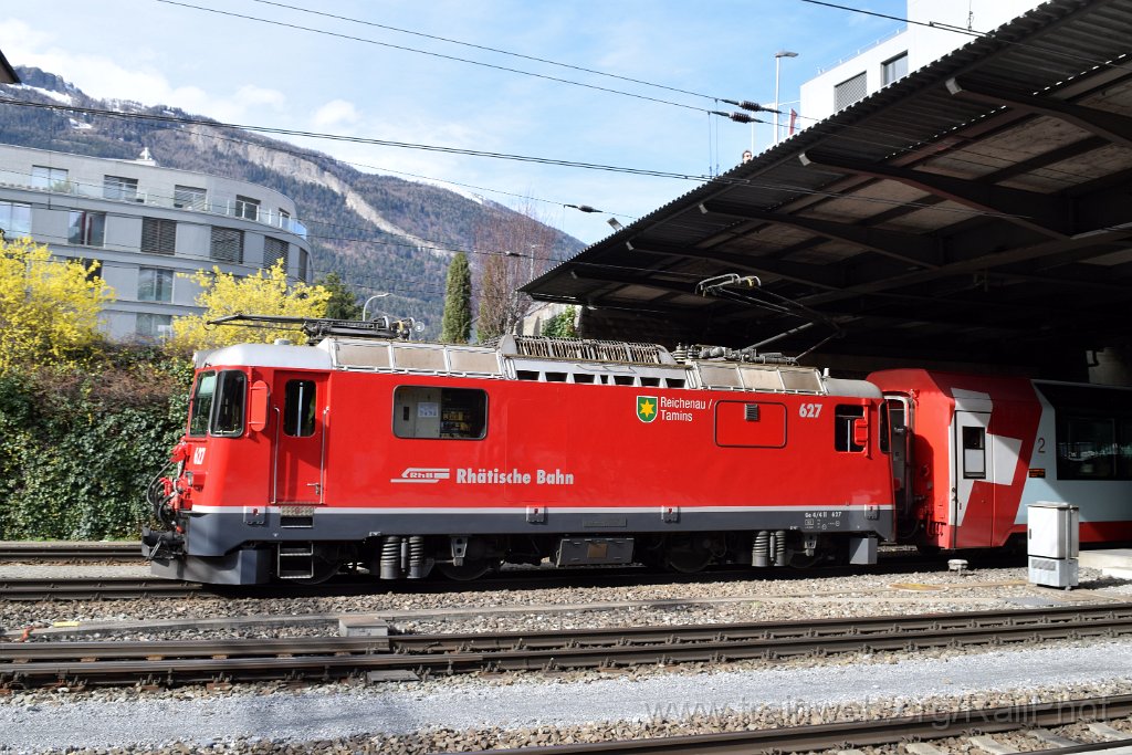 8980-0019-020324.jpg - RhB Ge 4/4" 627 "Reichenau-Tamins" / Chur 2.3.2024
