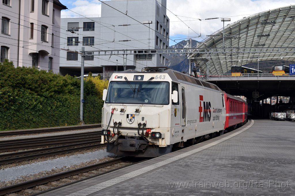 8982-0023-020324.jpg - RhB Ge 4/4''' 643 "Vals" / Chur 2.3.2024