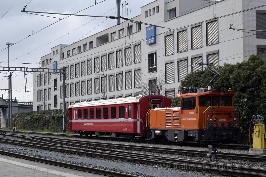 8984-0008-020324.jpg - RhB Geaf 2/2 20605 + B 2374 / Chur 2.3.2024