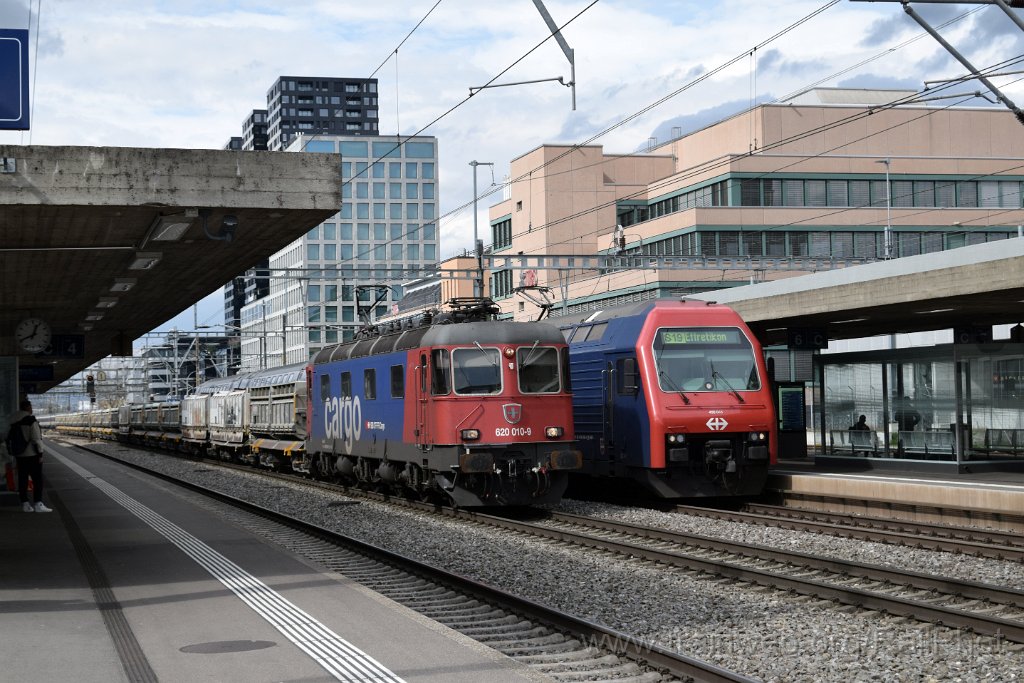 8995-0031-150324.jpg - SBB-CFF Re 620.010-9 "Spreitenbach" + Re 450.048-4 "Elgg ZH" / Zürich-Altstetten 15.3.2024