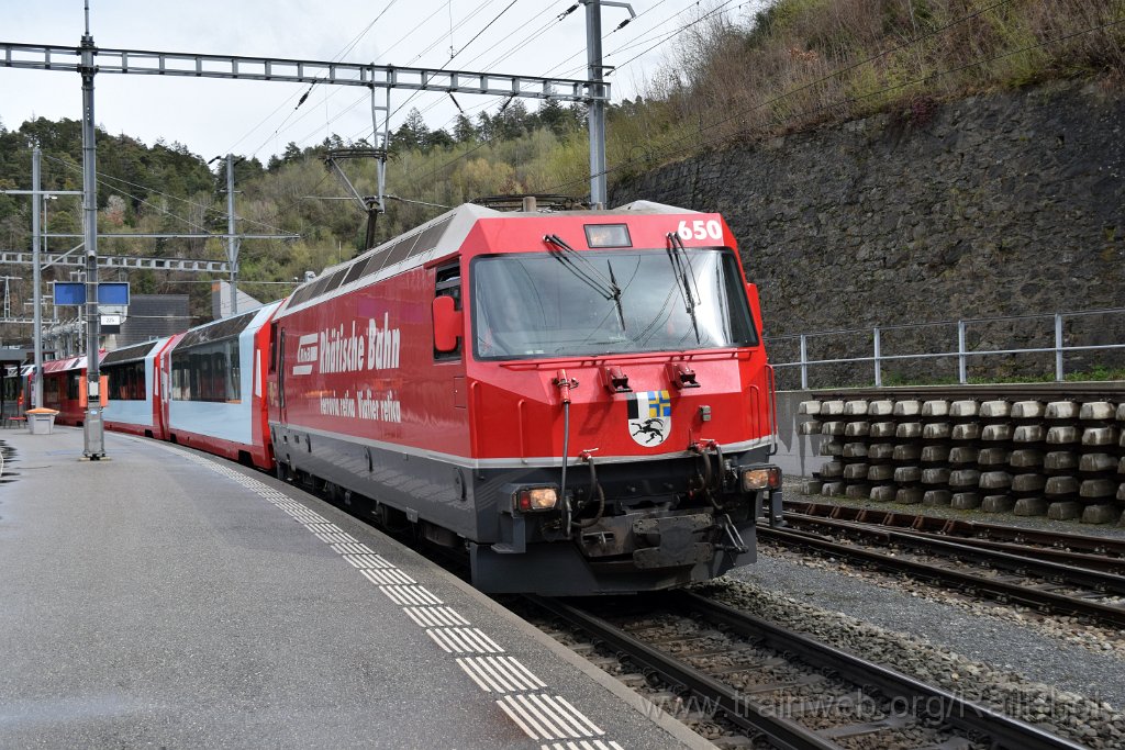 9014-0040-310324.jpg - RhB Ge 4/4''' 650 "Seewis" / Reichenau-Tamins 31.3.2024
