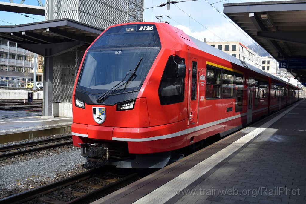 9016-0039-310324.jpg - RhB ABe 4/16 3126 "Parpaner Rothorn" / Chur 31.3.2024