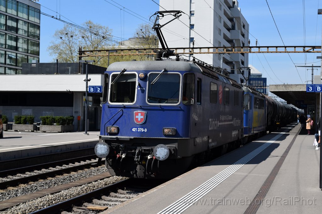 9037-0025-120424.jpg - DDF Re 421.379-9 "Zürich-München 2021" + WRS Re 420.504-3 / Zürich-Altstetten 12.4.2024