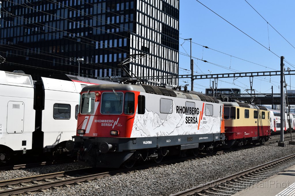 9037-0049-120424.jpg - Sersa Re 420.503-5 "Valentina" + IRSI Re 421.393-0 / Zürich-Altstetten 12.4.2024