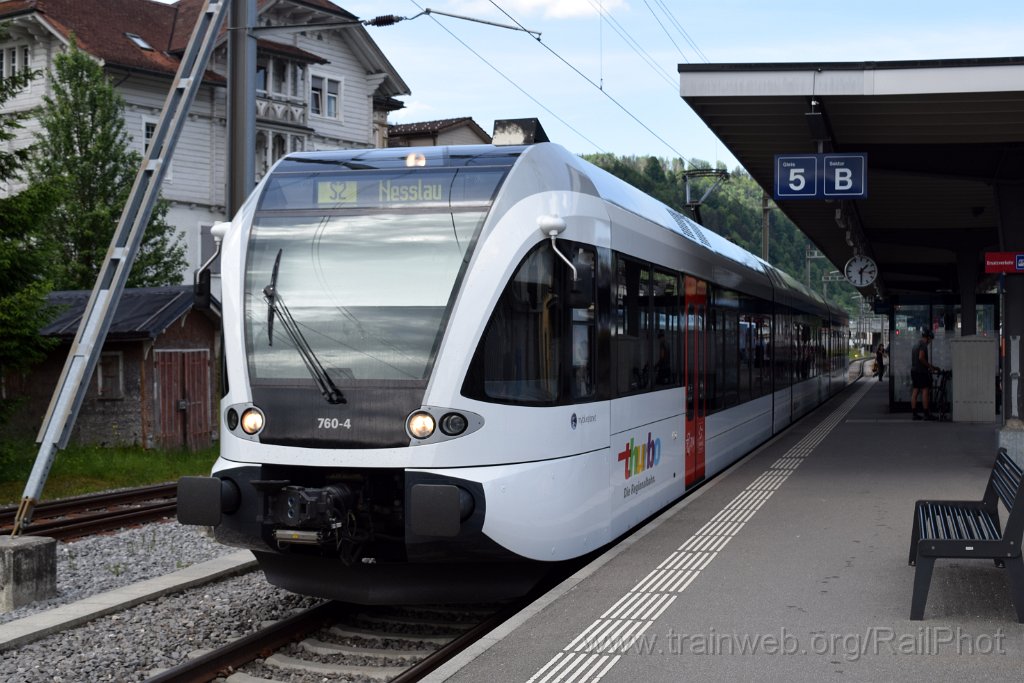 9149-0038-200524.jpg - Thurbo RABe 526.760-4 "myblueplanet" / Wattwil 20.5.2024