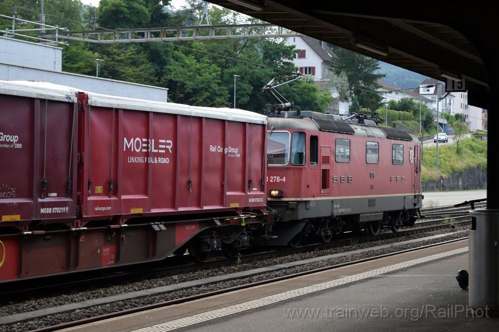 9222-0032-190724.jpg - SBB-CFF Re 4/4" 11278 "Cham" / Killwangen-Spreitenbach 19.7.2024