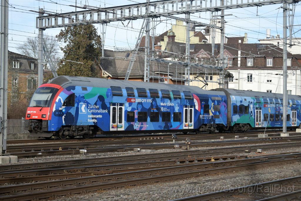 9517-0029-171224.jpg - SBB-CFF RABe 514.052-0 "ZKB Die nahe Bank" / Winterthur 17.12.2024