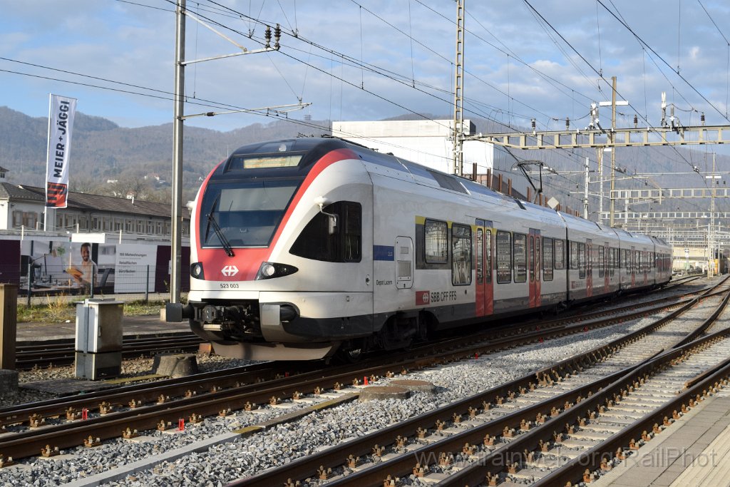 9518-0050-181224.jpg - SBB-CFF RABe 523.003 "Depot Luzern" / Olten 18.12.2024