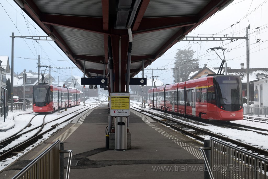 9526-0019-261224.jpg - AB ABe 4/6 4111 "Fähnern" + ABe 4/6 4108 "Hohe Buche" / Appenzell 26.12.2024