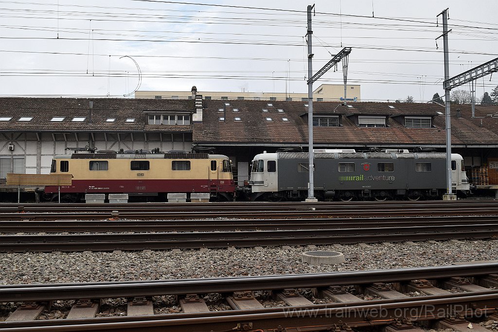 9541-0009-190125.jpg - IRSI Re 421.393-0 + RADVE Re 620.003-4 "Schweiz" / Winterthur 19.1.2025