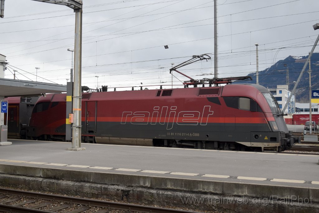 9555-0001-270125.jpg - ÖBB 1116.211 "Spirit of Munich" / Buchs SG 27.1.2025