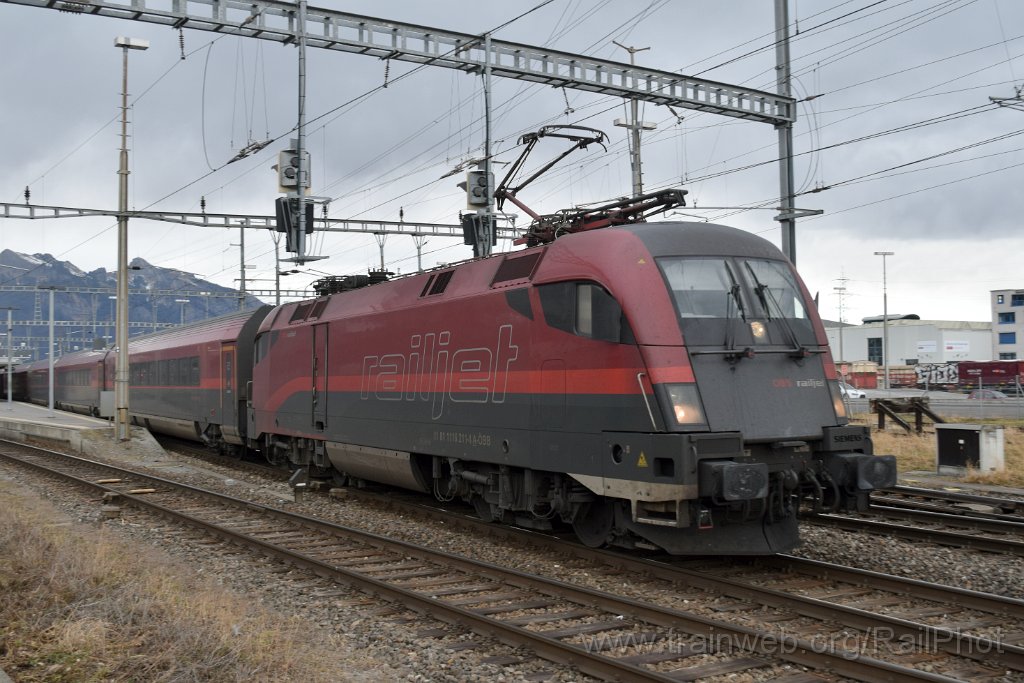9555-0011-270125.jpg - ÖBB 1116.211 "Spirit of Munich" / Buchs SG 27.1.2025