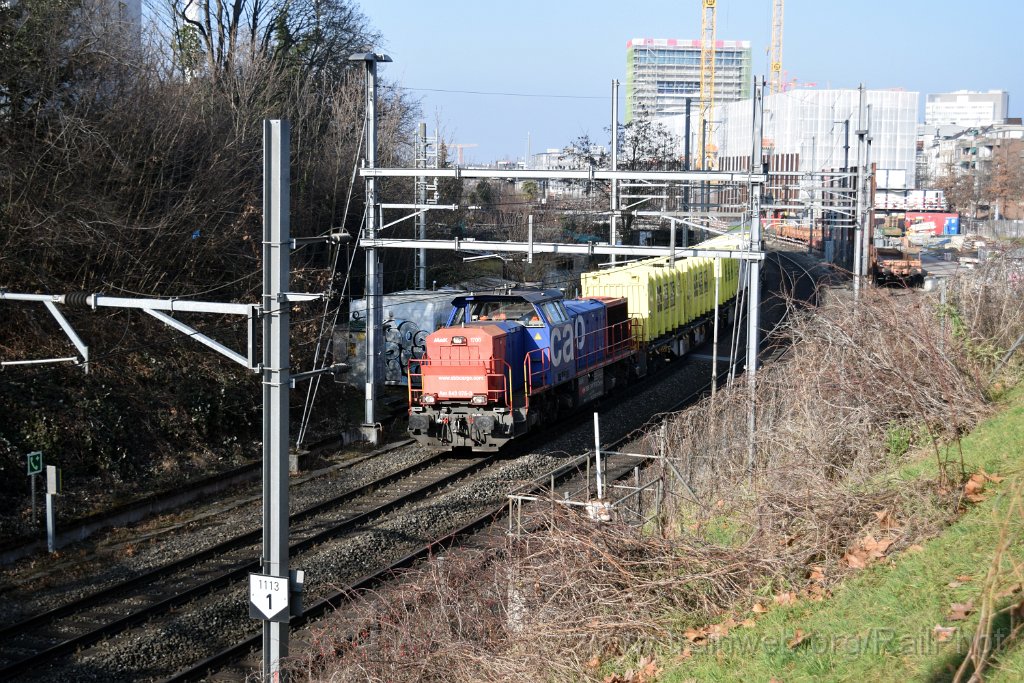 9557-0029-050225.jpg - SBB-CFF Am 843.075-3 / Basel (Kannenfeldplatz) 5.2.2025