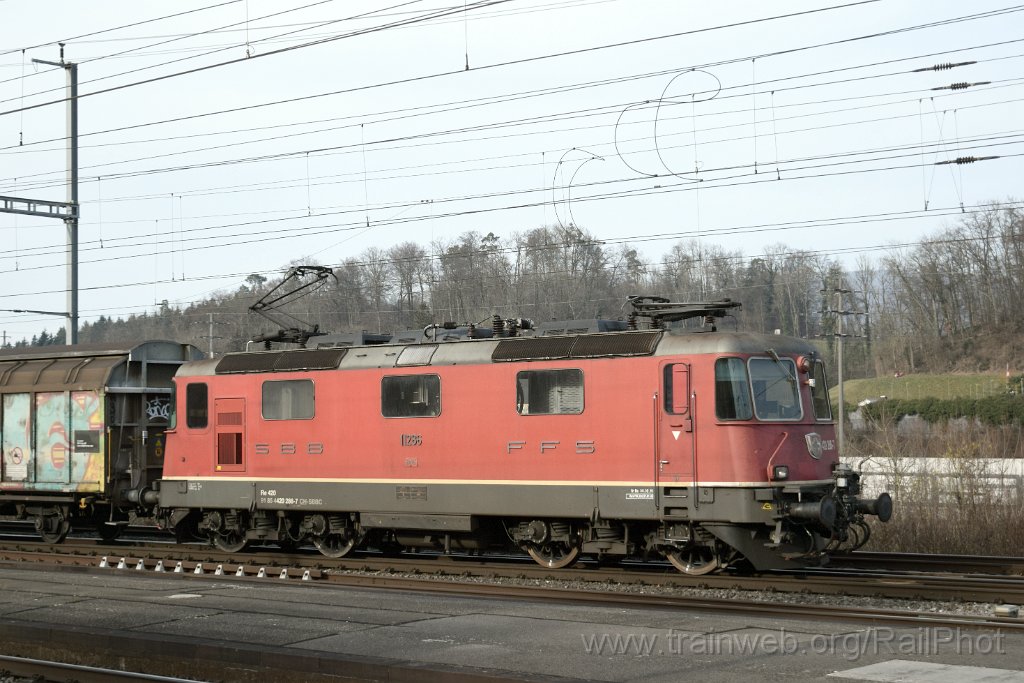 9563-0045-070225.jpg - SBB-CFF Re 4/4" 11286 / Killwangen-Spreitenbach 7.2.2025