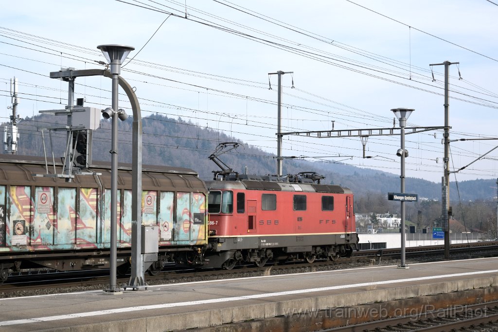 9564-0001-070225.jpg - SBB-CFF Re 4/4" 11286 / Killwangen-Spreitenbach 7.2.2025