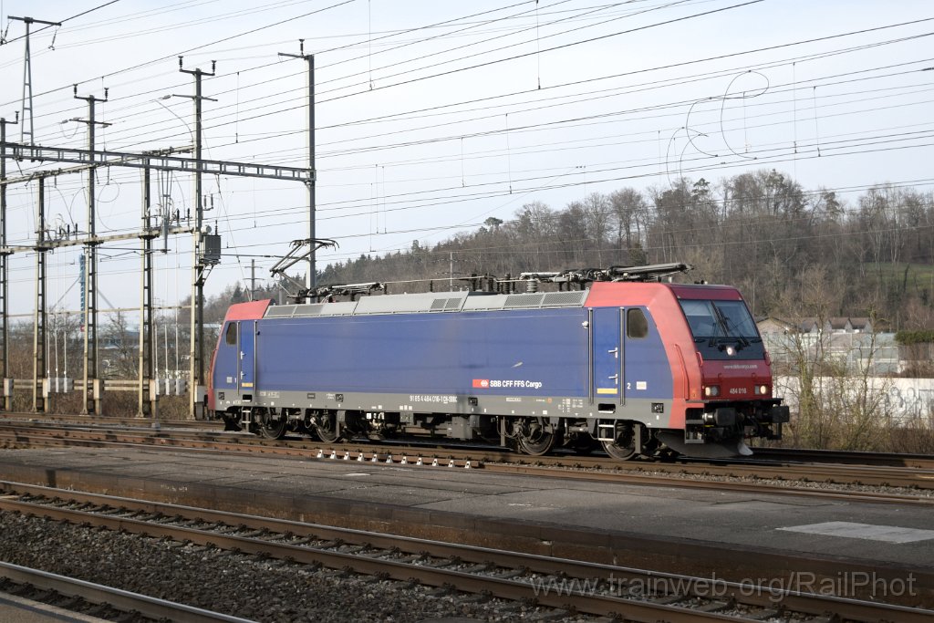 9564-0018-070225.jpg - SBB-CFF Re 484.016 / Killwangen-Spreitenbach 7.2.2025