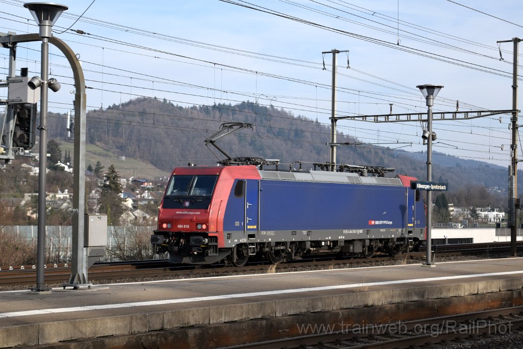 9564-0023-070225.jpg - SBB-CFF Re 484.016 / Killwangen-Spreitenbach 7.2.2025