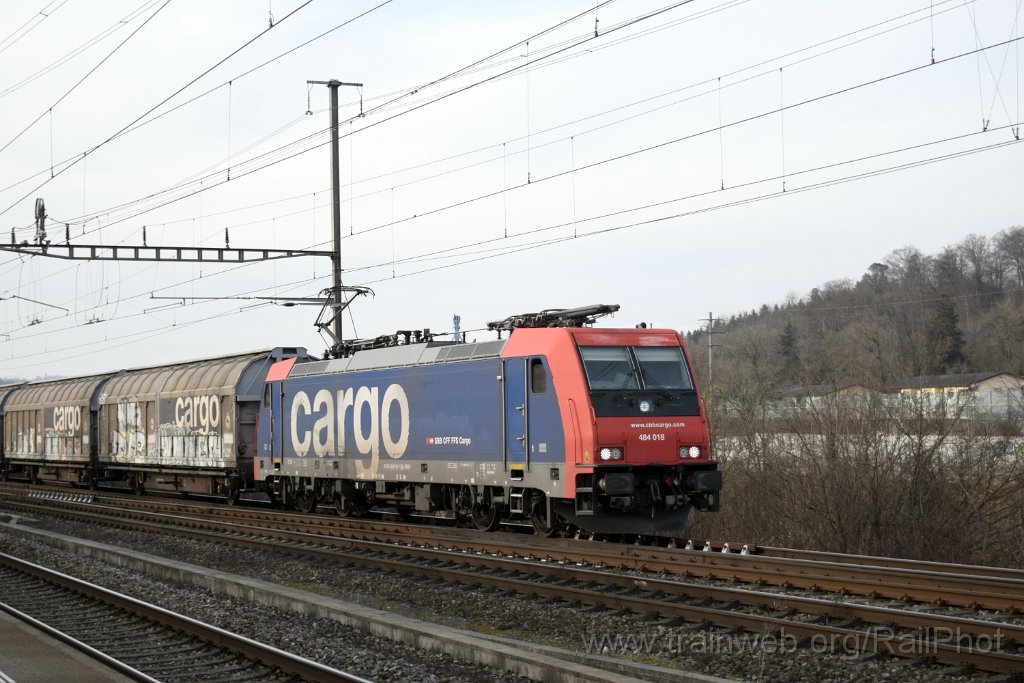 9565-0033-070225.jpg - SBB-CFF Re 484.018 / Killwangen-Spreitenbach 7.2.2025