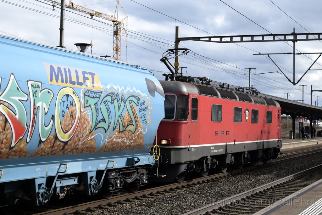 9571-0033-280225.jpg - SBB-CFF Re 6/6 11637 "Sonceboz - Sombeval" / Killwangen-Spreitenbach 28.2.2025