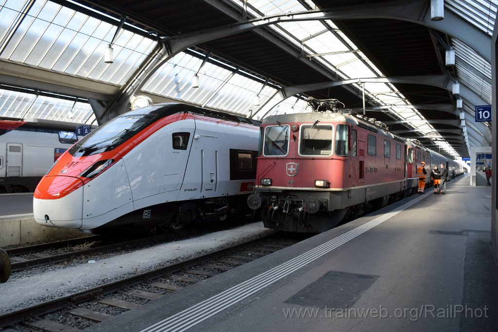 9595-0014-080325.jpg - SBB-CFF RABe 501.033 "Emilia-Romagna" + Re 4/4" 11197 + Re 4/4" 11154 / Zürich HB 8.3.2025