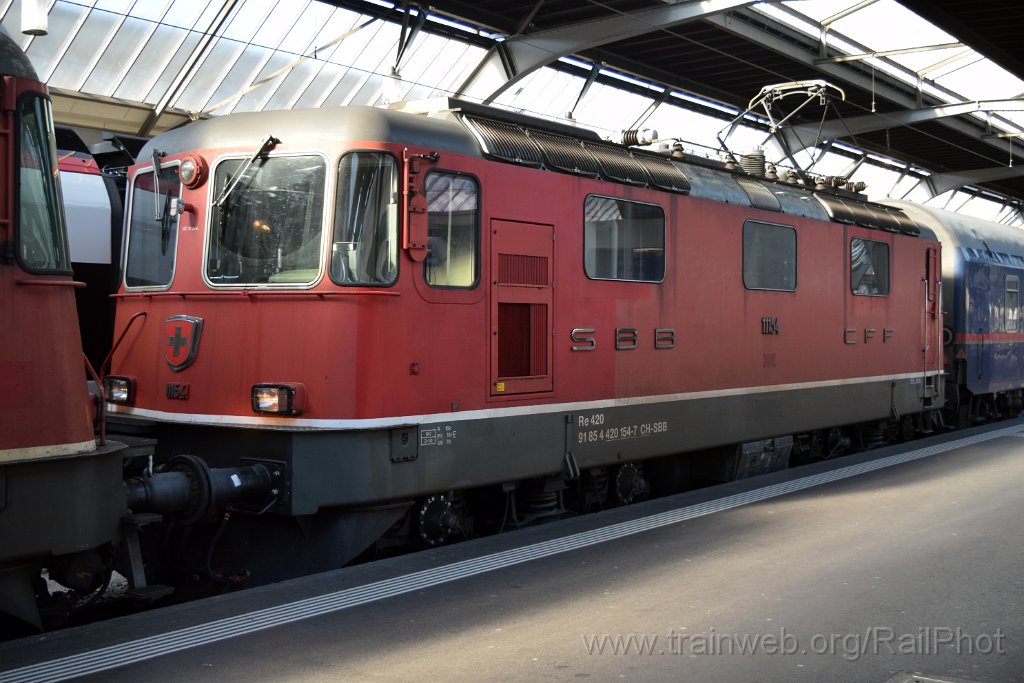 9595-0021-080325.jpg - SBB-CFF Re 4/4" 11154 / Zürich HB 8.3.2025