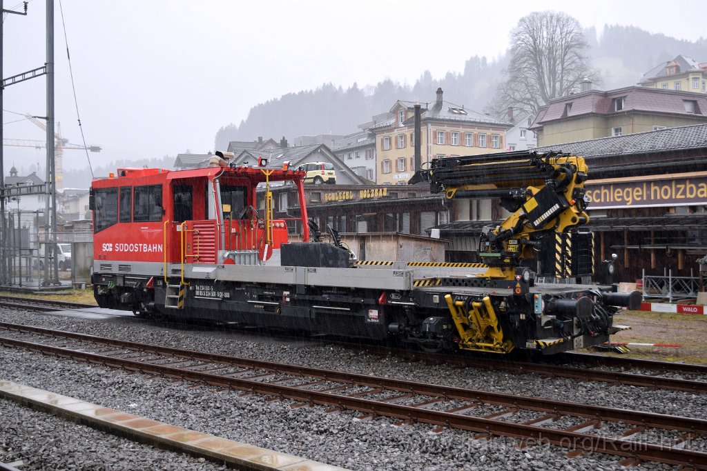 9598-0046-130325.jpg - SOB Tm 234.501-5 "Sitterviadukt" / Wattwil 13.3.2025