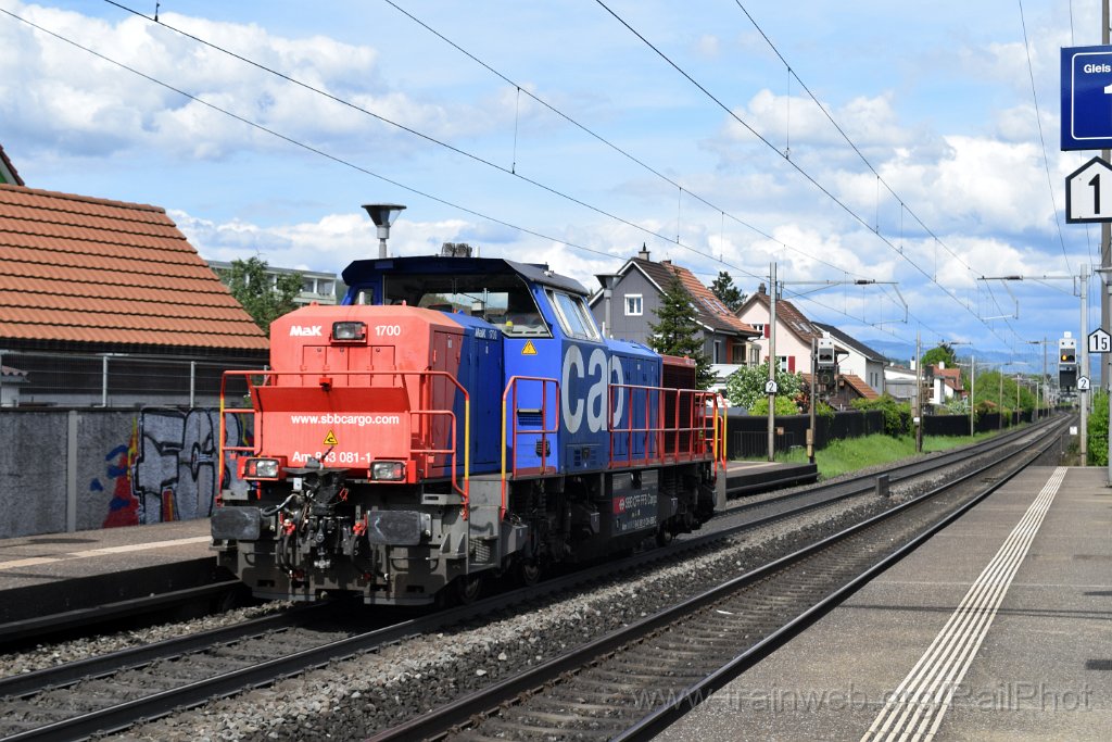 9664-0008-220425.jpg - SBB-CFF Am 843.081-1 / Pratteln Salina Raurica 22.4.2025