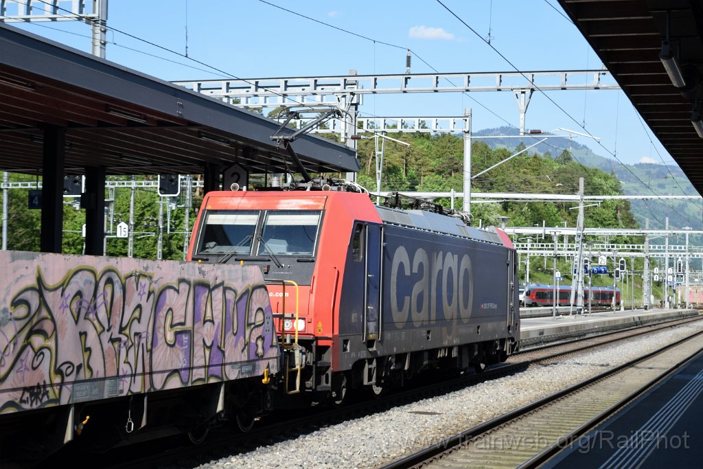 9739-0030-140525.jpg - SBB-CFF Re 484.018 / Arth-Goldau 14.5.2025