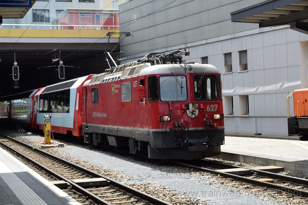 9784-0028-060625.jpg - RhB Ge 4/4" 627 "Reichenau-Tamins" / Chur 6.6.2025