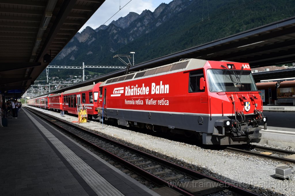 9789-0049-060625.jpg - RhB Ge 4/4"' 647 "Grüsch" / Chur 6.6.2025