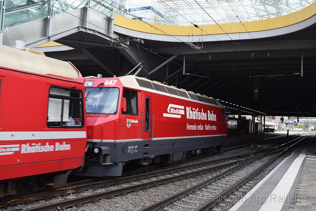 9790-0020-060625.jpg - RhB Ge 4/4"' 647 "Grüsch" / Chur 6.6.2025