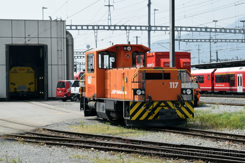 9801-0013-110625.jpg - RhB Tm 2/2 117 / Landquart 11.6.2025