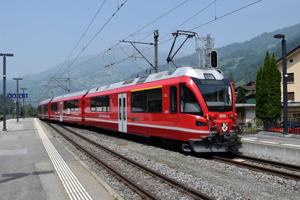 9803-0019-110625.jpg - RhB ABe 4/16 3105 "Angelika Kaufmann" / Schiers 11.6.2025