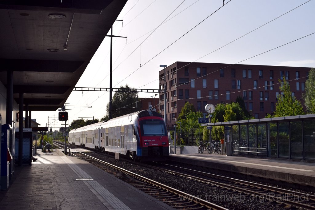 9855-0001-250625.jpg - SBB-CFF RABe 514.052-0 "ZKB Die nahe Bank" / Zürich-Affoltern 24.6.2025