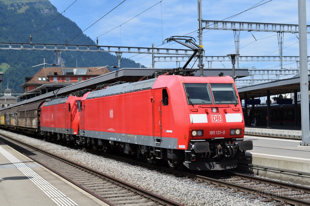 9883-0017-120725.jpg - DBAG 185.131-0 + 185.134-4 / Arth-Goldau 12.7.2025