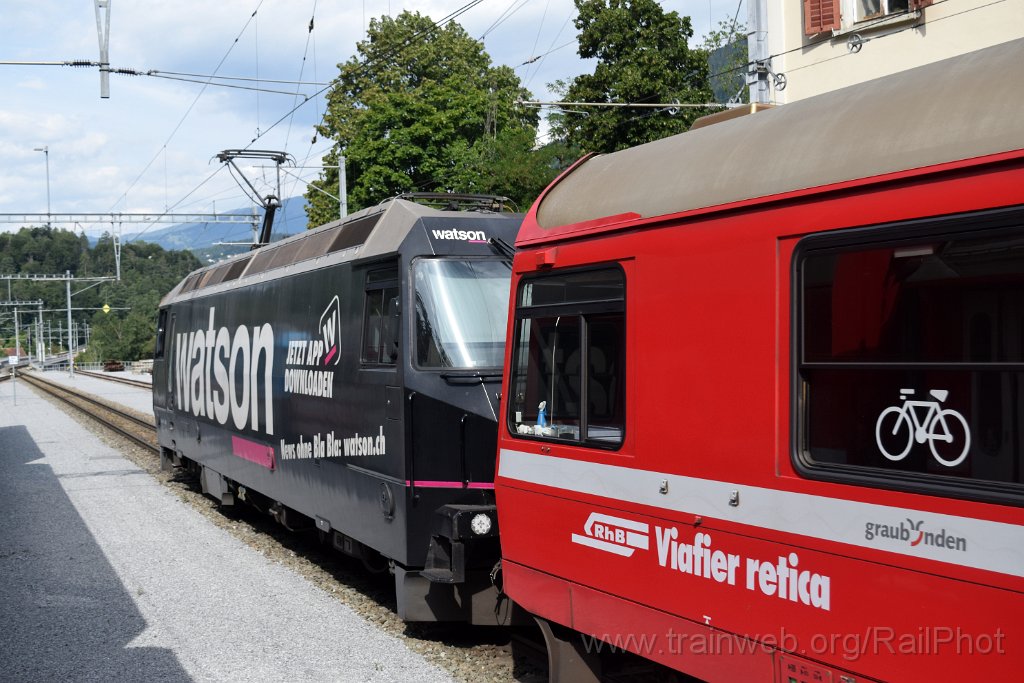 9909-0014-200725.jpg - RhB Ge 4/4"' 648 "Susch" / Reichenau-Tamins 20.7.2025