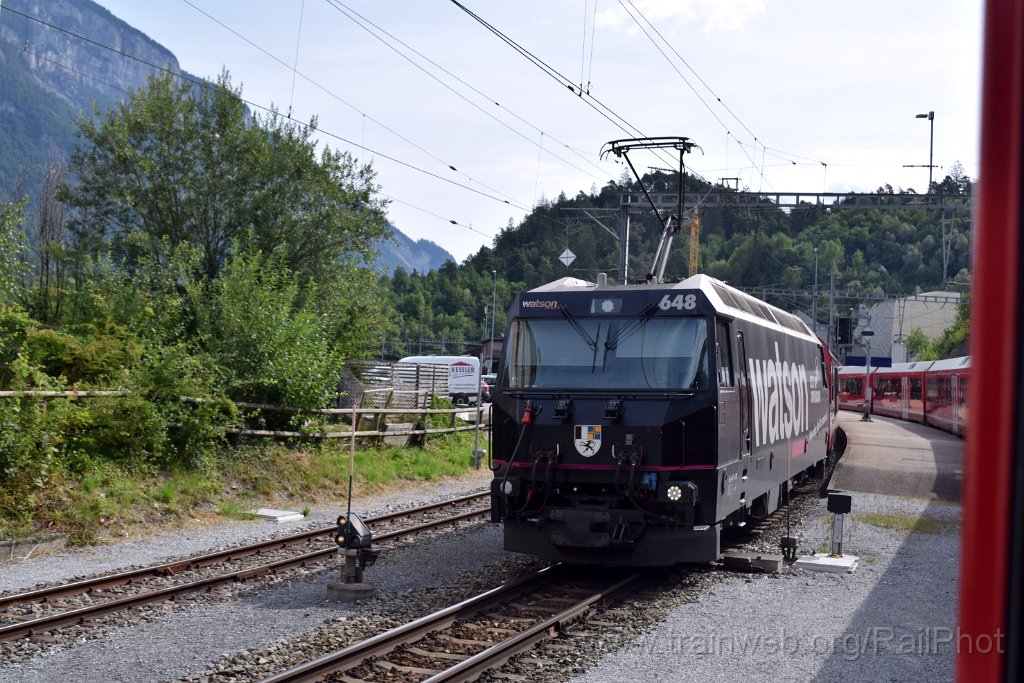9909-0017-200725.jpg - RhB Ge 4/4"' 648 "Susch" / Reichenau-Tamins 20.7.2025