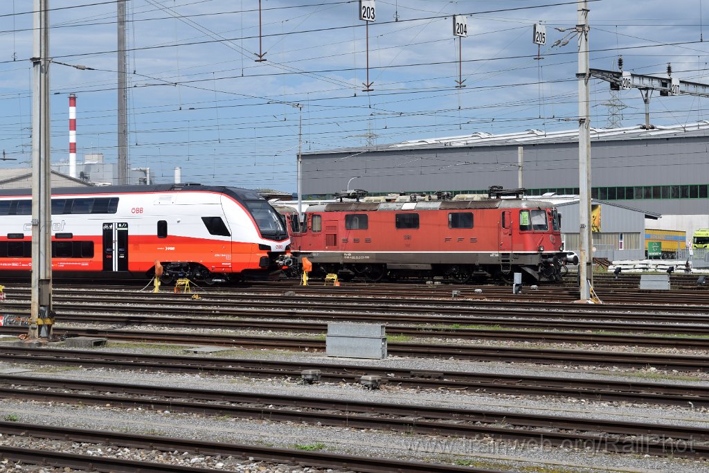 9935-0011-050825.jpg - ÖBB 4736.116 + SBB-CFF Re 4/4" 11191 "Depot G" / Buchs SG 5.8.2025