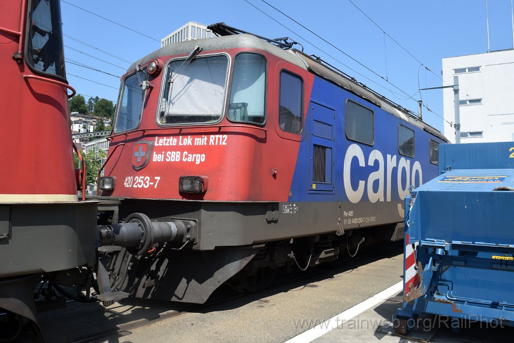 9936-0004-090825.jpg - SBB-CFF Re 420.253-7 "Letzte Lok mit RT12 bei SBB Cargo" / St.Gallen HB 9.8.2025